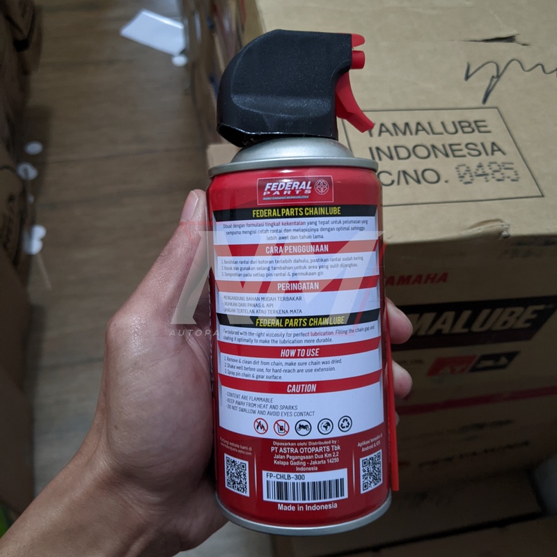 Jual Oli Rantai FEDERAL Chain Lube Semprot Serbaguna 300ml | Shopee ...