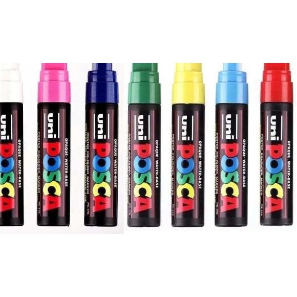 Jual Uni POSCA Paint Marker PC-17K - Extra Broad - Chissel Tip 15mm ...