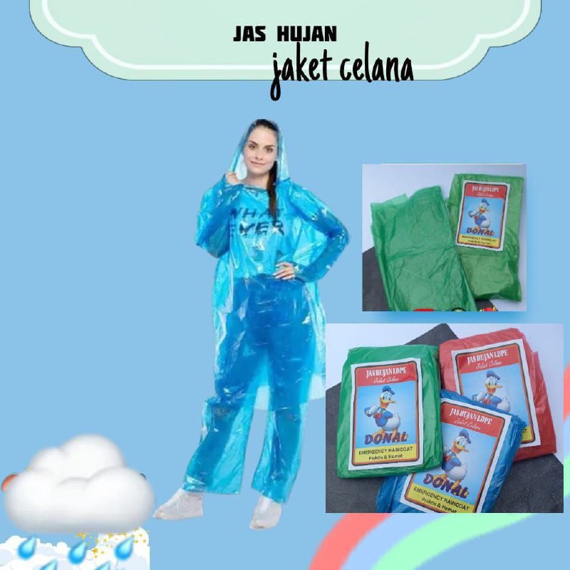 Jual JAS HUJAN PLASTIK BAJU CELANA | Shopee Indonesia