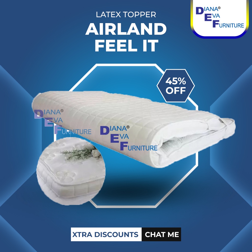 Jual Latex Topper Feel It Airland Springbed (Mattras Topper Full Latex) Shopee Indonesia