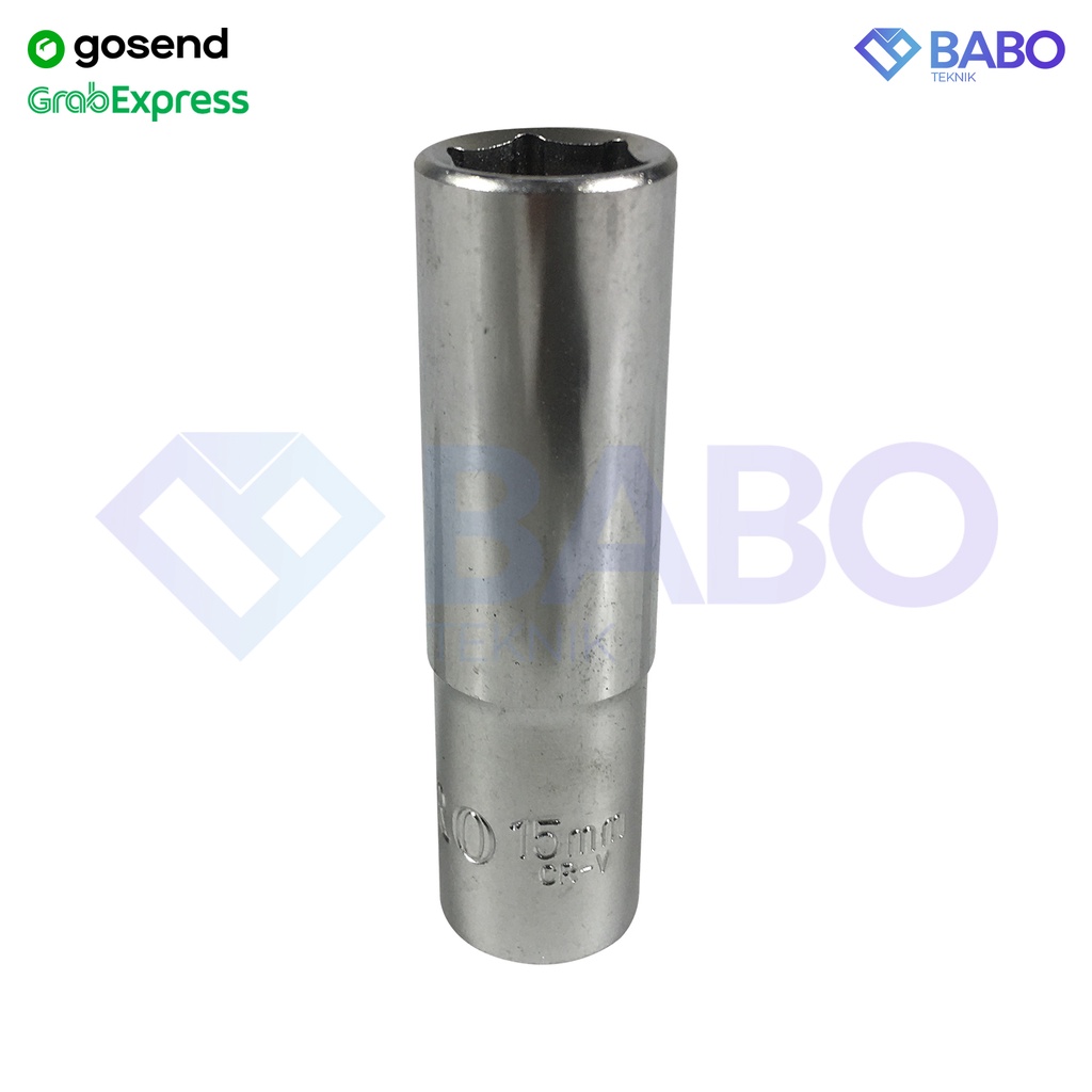 PERFORMANCE TOOL M915 Stecknuss 15 Mm, 3/8 Zoll – 6pt, Geschmiedeter Chrom-Vanadium-Stahl
