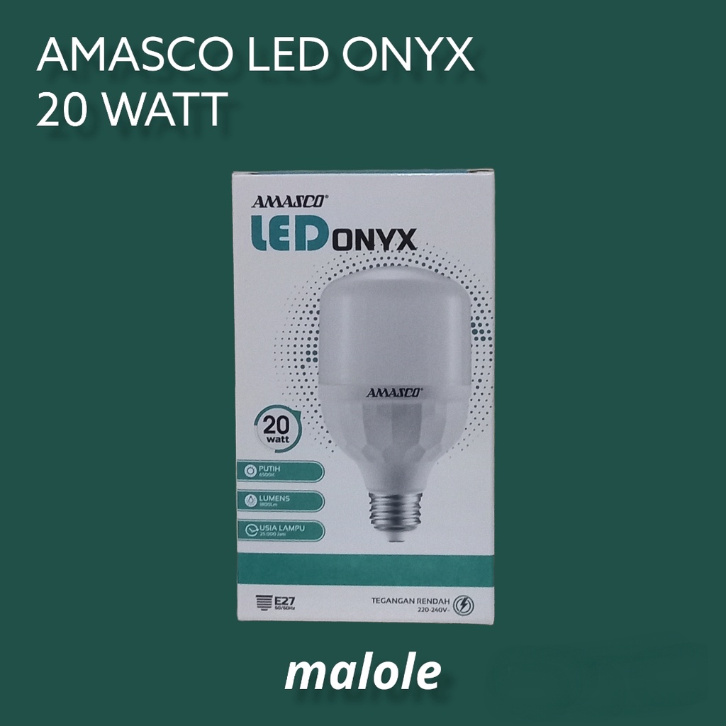 Jual LAMPU LED ONYX 20 WATT AMASCO / AMASCO LAMPU LED KAPSUL ONYX 20 ...