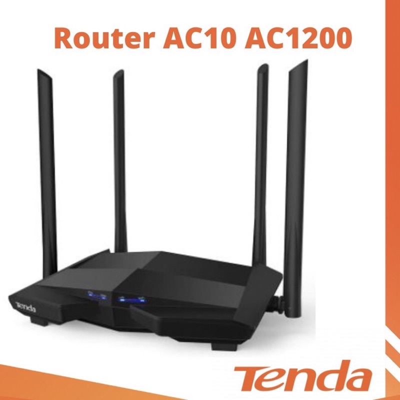 Jual Router Tenda AC10 V3 AC1200 Smart Dual-Band WiFi Smart Wireless ...