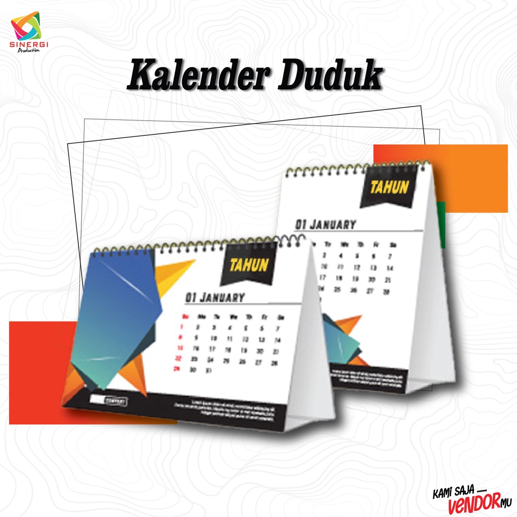 Jual Kalender Meja Kalender Duduk Custom Shopee Indonesia 1556