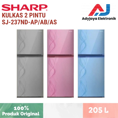 Jual Kulkas 2 pintu Sharp SJ-237ND-AP/AB (205 Liter) | Shopee Indonesia