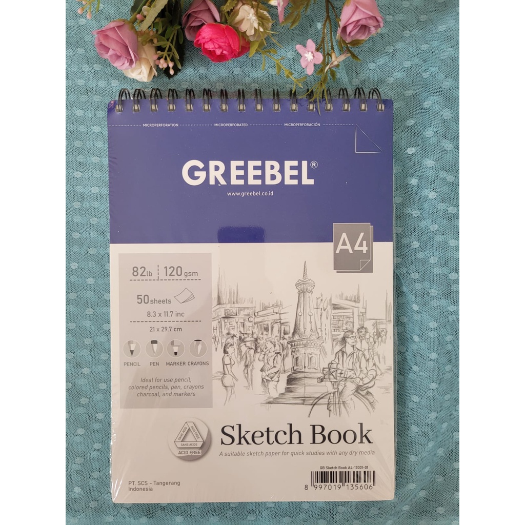 Jual GREEBEL SKETCHBOOK A4 12001/ GREEBEL Buku Gambar Sketsa, Drawing