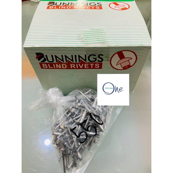 Jual Paku Rivet Bunnings 550 (4mm x 12,7mm) Small Pack 100 pcs / 1 dus