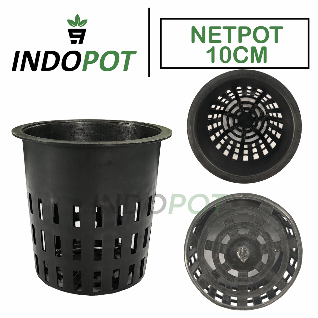 Pot Hidroponik 10cm Jaring Hitam Netpot Hidroponik 10cm Tinggi Hitam Pot Anggrek 10cm Tebal Pot Indopot