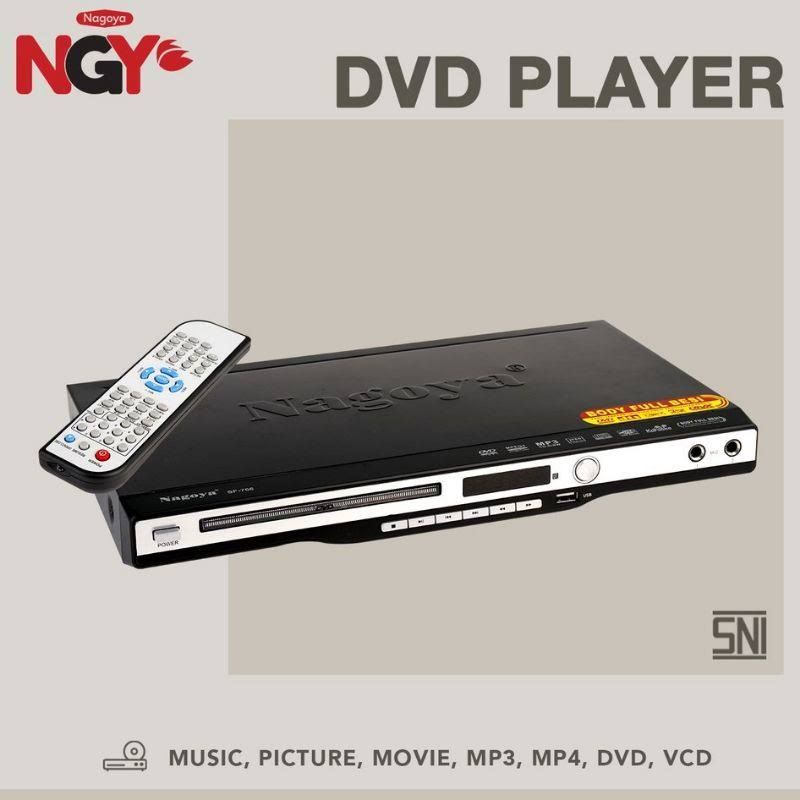 DVD PLAYER UNTUK NONTON MOVIE FILM MP4 USB MUSIC PLAYER BODI STEEL BODY KARAOKE NADA BISA DIATUR NAIK TURUN COCOK UNTUK CAO LIU NYANYI KAROKE MENONTON