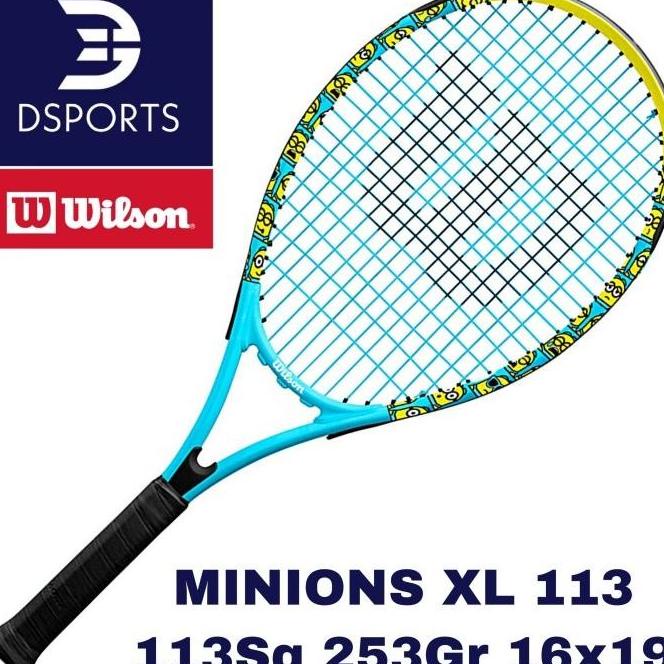 Jual WILSON MINIONS XL 253 G 113 MINION FUN LUCU RACKET TENNIS TENIS ...