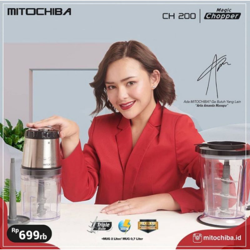 Jual MITOCHIBA CH 200 ORIGINAL 100% Food Chopper Blender Bumbu&Daging ...