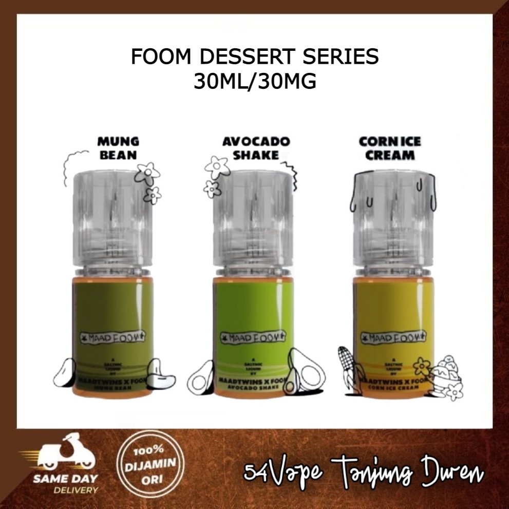 Jual MAAD FOOM SERIES DESSERT SALT NIC 30ML Shopee Indonesia