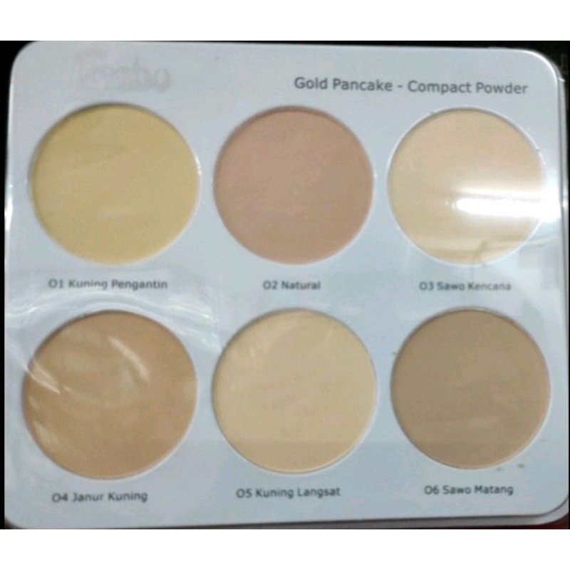 Jual FANBO Compact Powder Gold / Bedak Padat | Shopee Indonesia