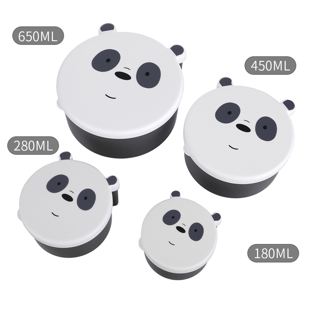 Jual Miniso Kotak Makan Tempat Pcs Set We Bare Bears Lucu Penyimpanan