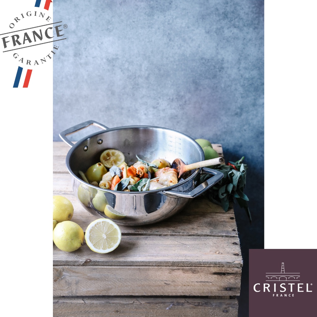 Jual Cristel Stainless Steel Stewpot Castel Pro 24 Cm 5 Ply / Panci Sop ...