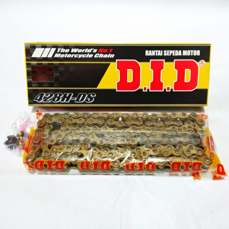 Jual Rantai DID Tebal 428 HDS 140 GOLD - Original DID For R15 / Xabre ...