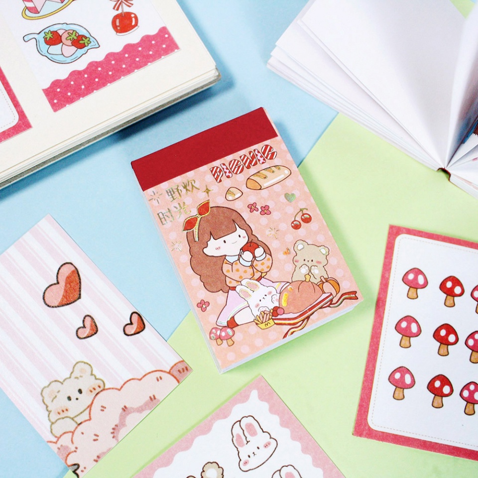 Jual Boba Fan Daily Life Mini Sticker Book / Sticker Mini Book / Stiker ...