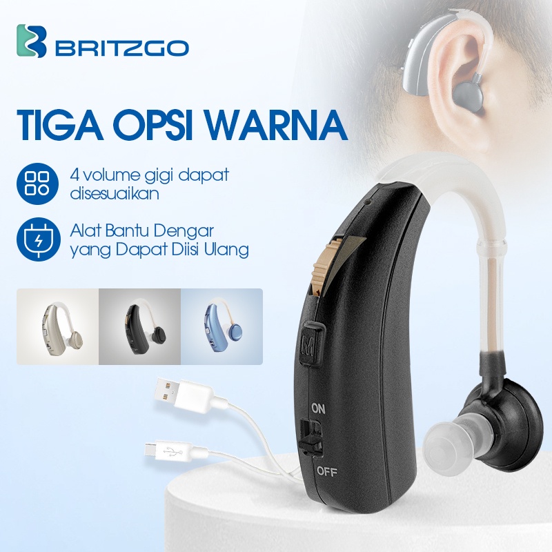 Jual Britzgo Alat Bantu Dengar Rechargeable Digital Hearing Aids ...