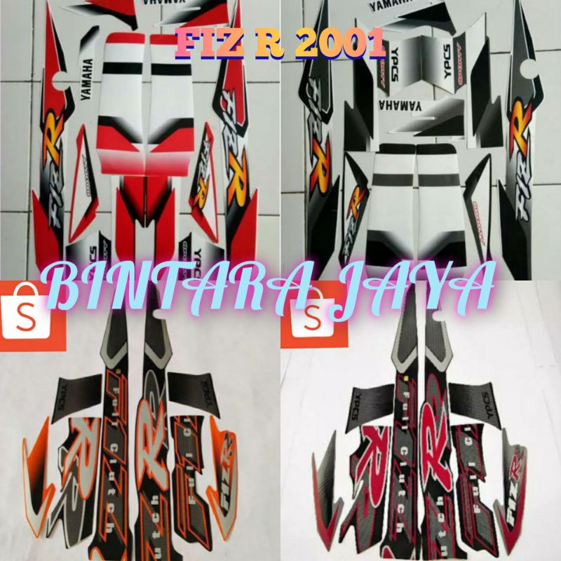 Jual Sticker Lis Striping Yamaha Fizr F1z R Fiz R Tahun 2001 | Shopee ...