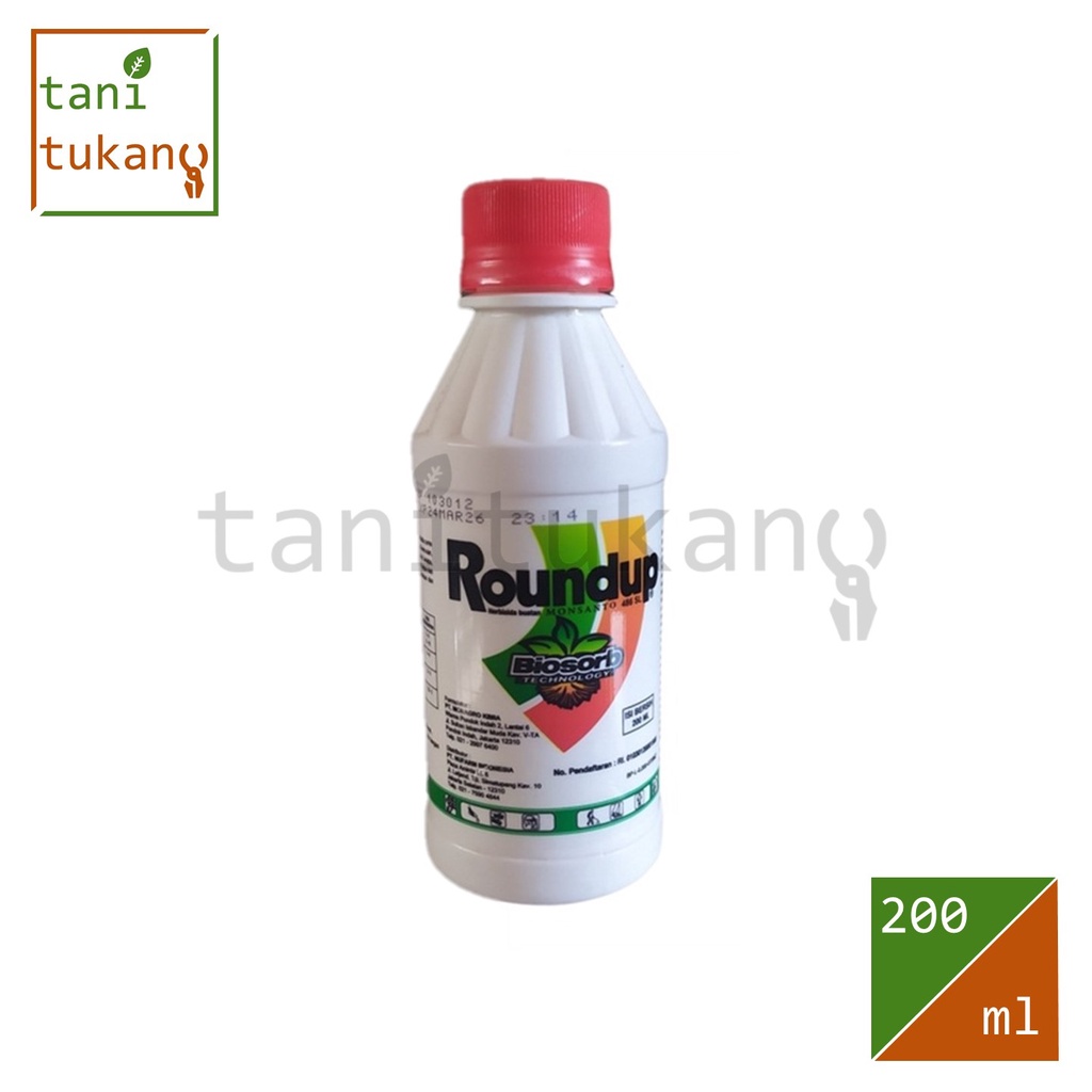 Jual Herbisida Pembasmi Rumput Sistemik Roundup 486 Sl 200 Ml Shopee