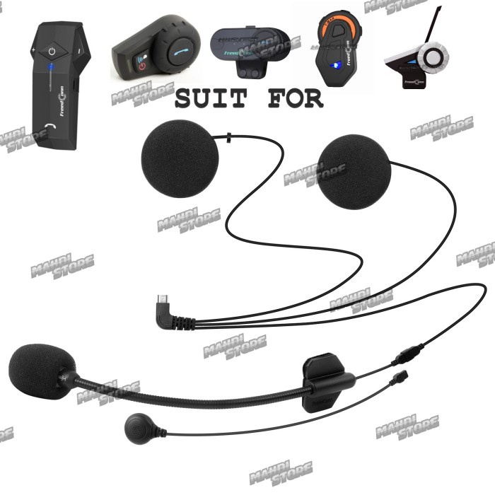 Jual Speaker Soft Hard Mic Fullface Intercom Freedconn Tcom Fdc Tmax S ...
