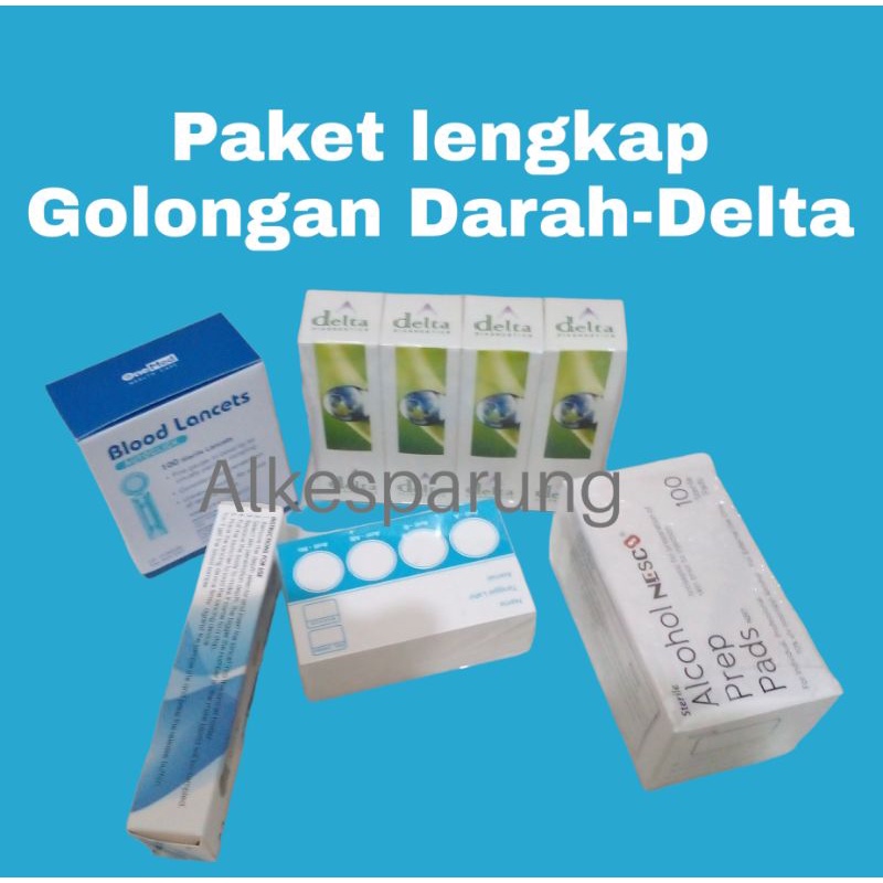 Jual Reagen Golongan Darah Lengkap 4vial(pen,alcohol,lancet,kartu ...