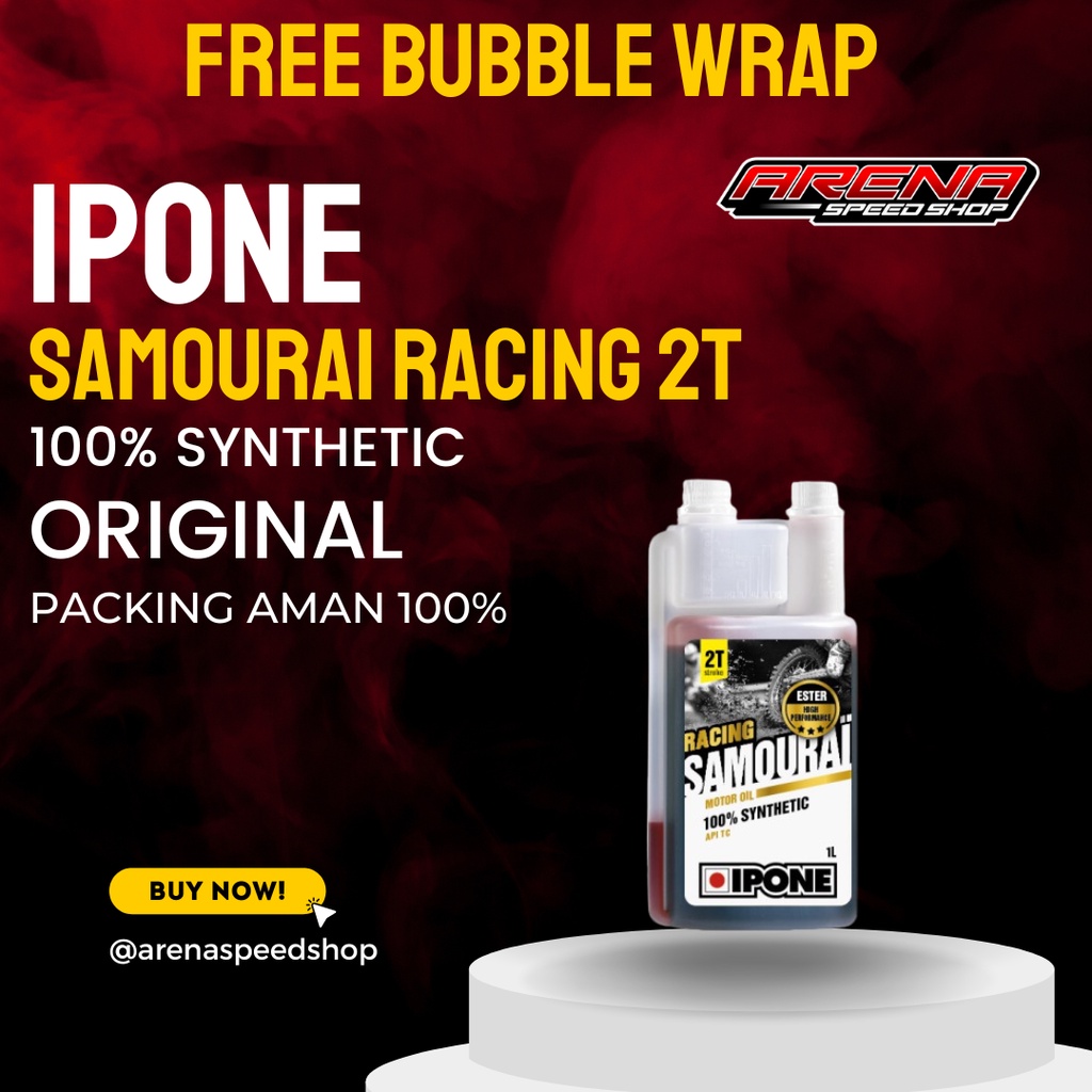 Jual Oli Samping IPONE Samurai Samourai Racing 2T 1L 100% Synthetic ...