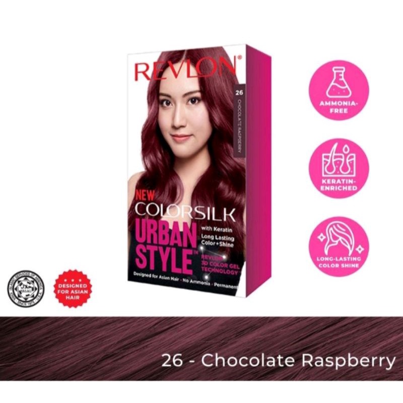 Jual Revlon Hair Color Silk Urban Style (chocolate raspberry) | Shopee ...
