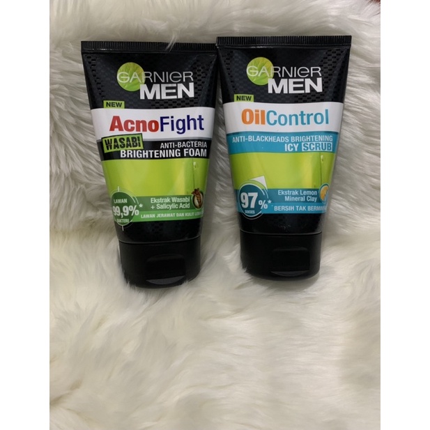 Jual Garnier Men Acno Fight Wasabi Icy Scrub Ml Shopee Indonesia