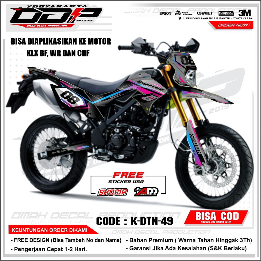 Jual DECAL MOTOR DECAL DTRACKER STIKER DECAL DTRACKER MOTOR DECAL MOTOR ...