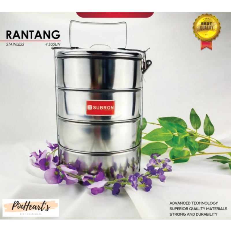 Jual RANTANG STAINLESS STEEL SUBRON JEPIT 14CM | RANTANG MAKAN ...