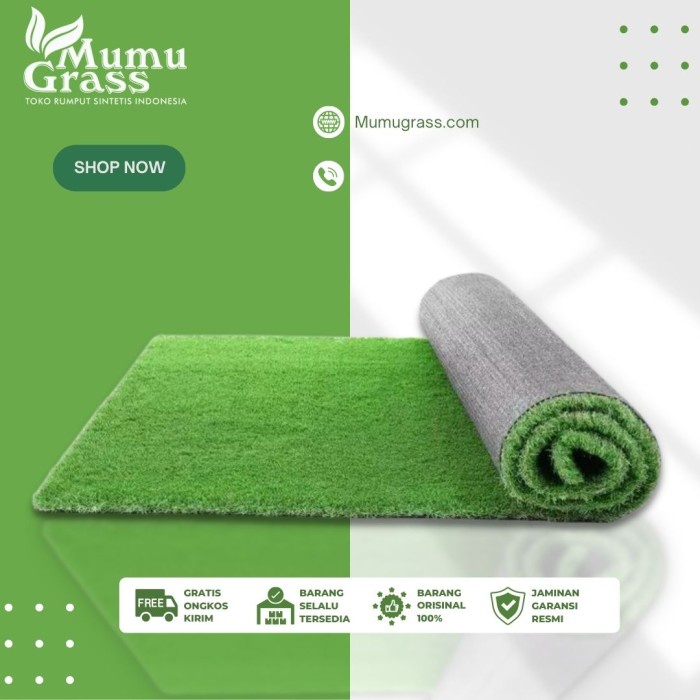 Jual Karpet rumput sintetis outdoor 30mm rooftop landscape taman full ...