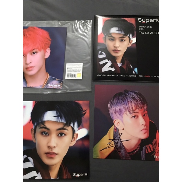 SuperM Mark Lee top Signed Mini Poster