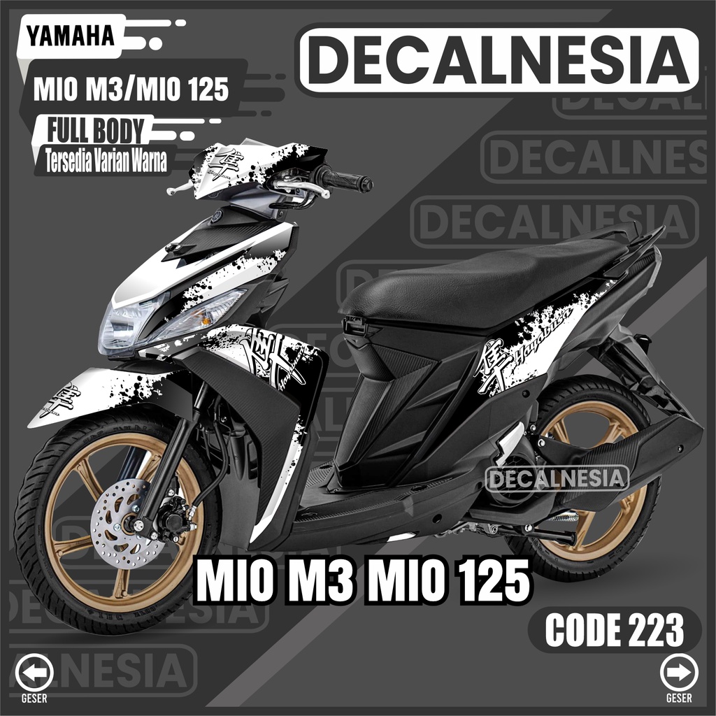Jual Sticker Decal Mio M3 125 Full Body Stiker Motor Yamaha Variasi