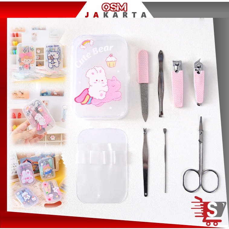 Jual Osm Jkt Gunting Kuku Set Potong Kuku Pemotong Kuku Set Manicure Diy In Set