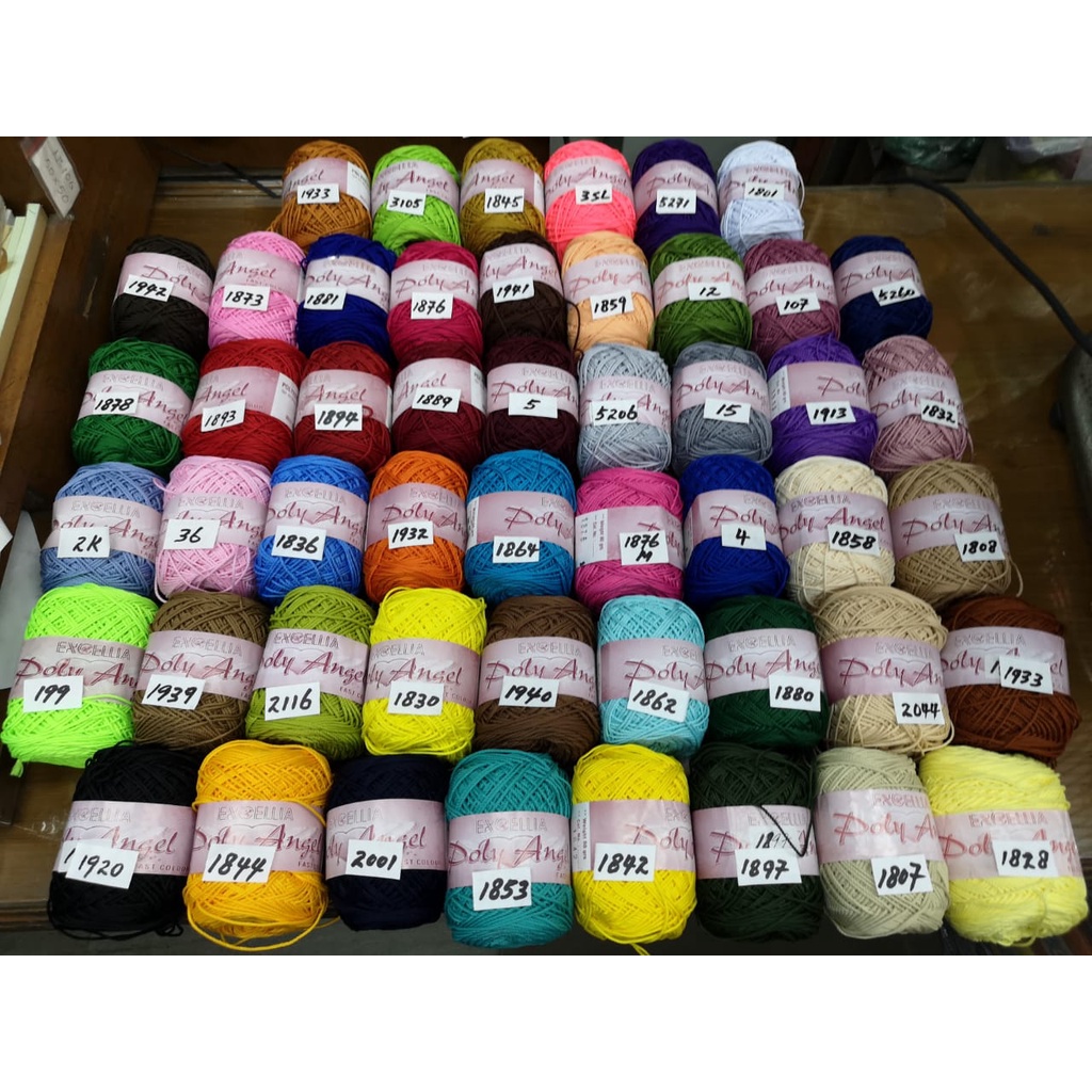 Jual Benang Rajut / Crochet Excellia - Poly angel - C ( /PCS ) | Shopee ...
