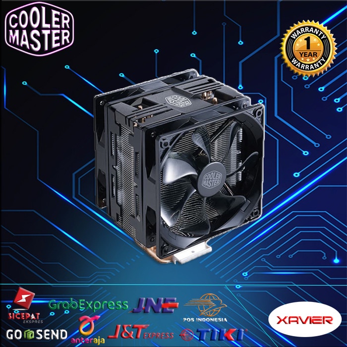 Jual Cpu Cooler Master Hyper Led Turbo Black Fan Processor Shopee Indonesia