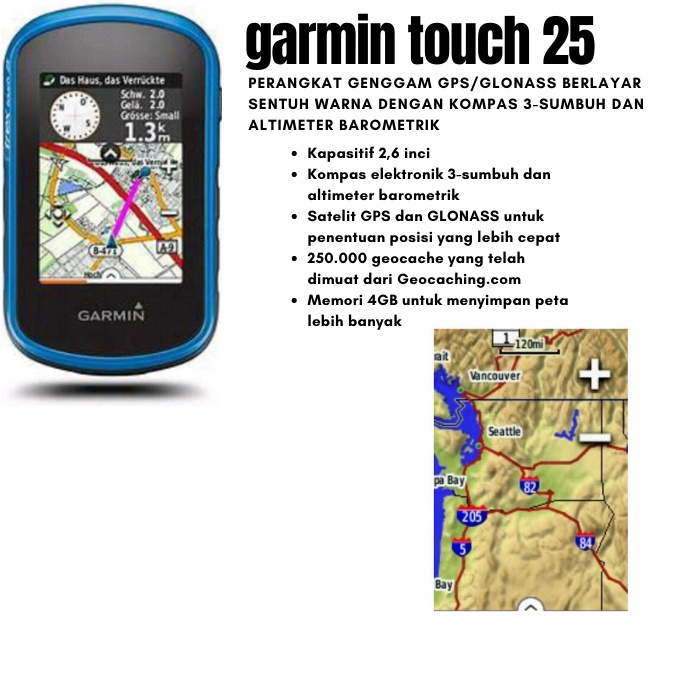 Manual De Uso Garmin ETrex Touch 35 Navegación De Mano