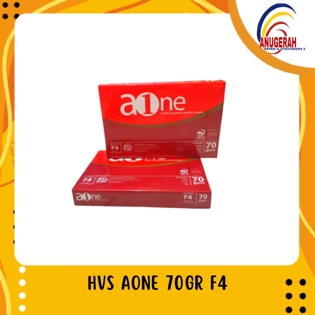 Jual Kertas HVS AONE Folio F4 70 Gram Murah (RIM) | Shopee Indonesia