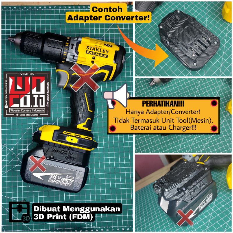 Stanley® Fatmax 18V V20 Battery Adaptor For Old Tools to New Batteries