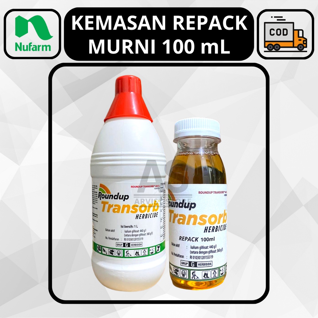 Jual Herbisida Roundup Transorb 440 SL Lebih Kuat Kemasan Repack 100ml ...