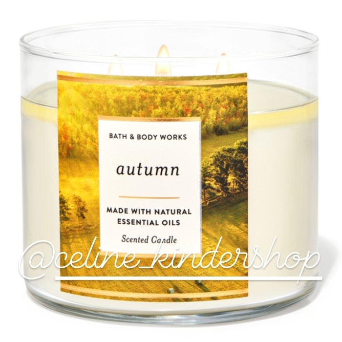 Jual Dwimarshaa Bath And Body Works Autumn 3 Wick Candle (Besar ...