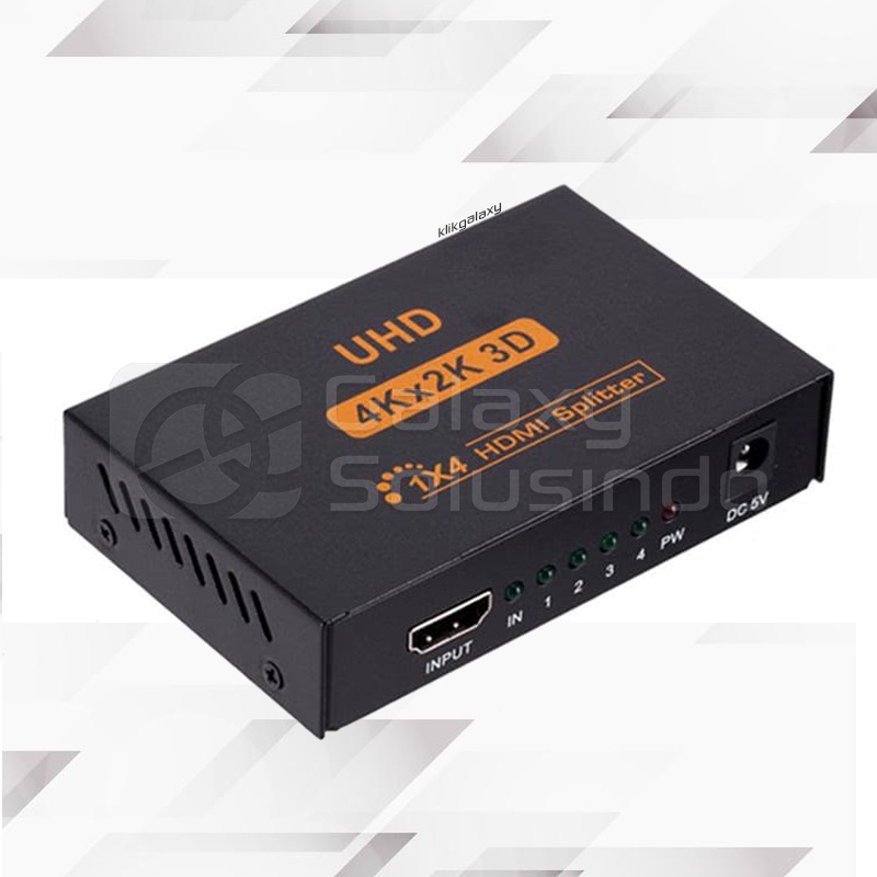 Jual MAXLINE HDMI Splitter 4 Port 1-4 HDCP Full HD 3D 4Kx2K UHD ...