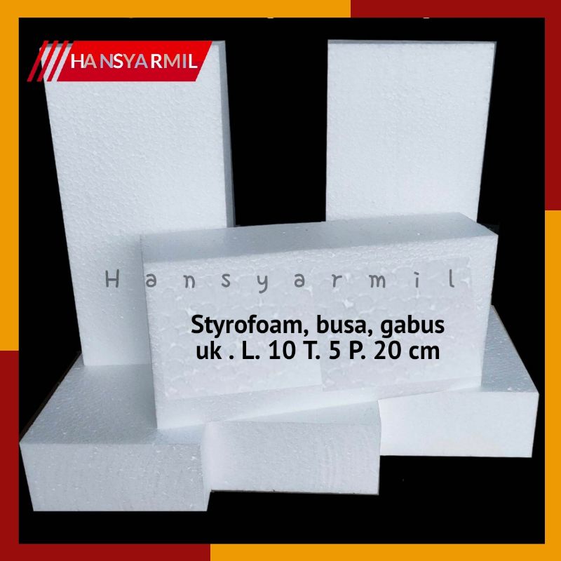 Jual Styrofoam Busa Kering 10x5x20cm Shopee Indonesia 