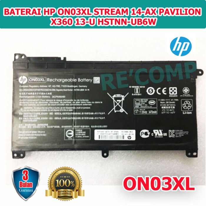 Original HT03XL battery for HP Pavilion X360 14-CD 14-CE 14-CF 14-CW, Pavilion 14-BF, 14-BK, 15-DA,15-CC, 15-CD, 15-CK | eBuy UAE