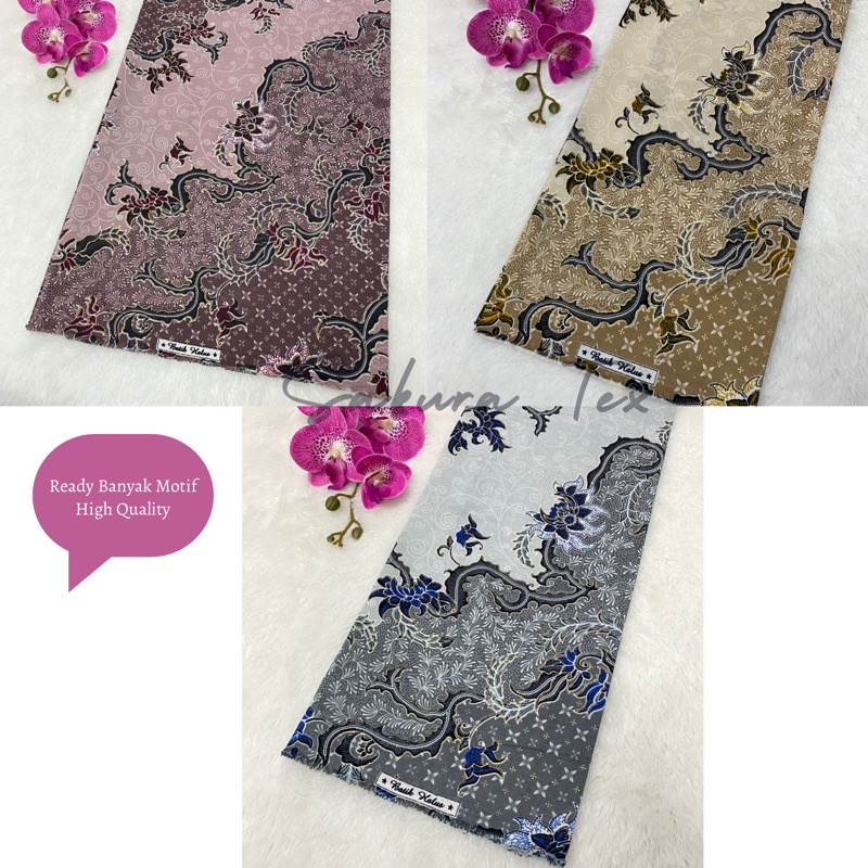 Jual BAHAN BATIK METERAN / BATIK HALUS PRINTING / KAIN BATIK / BAHAN ...