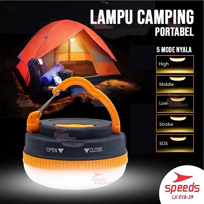 Jual Lampu Tenda Gantung Speeds Lamp Tent Camping / Emergency Senter