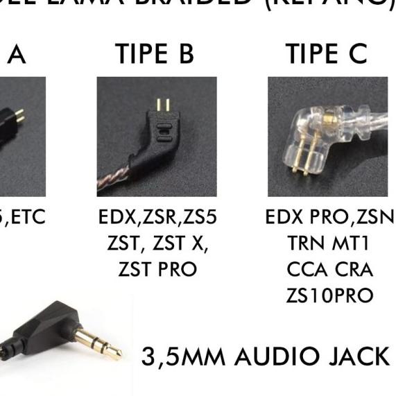 Jual [ORIGINAL] Kabel KZ Cable KZ with Mic KZ ZSN PRO X Kabel KZ with