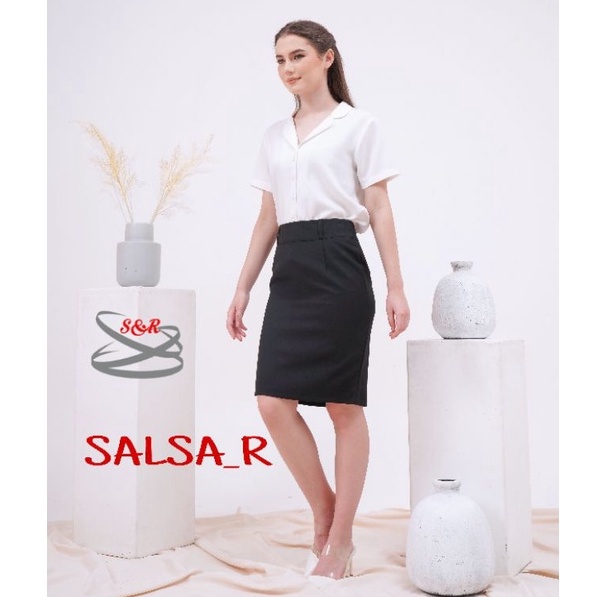 Jual Rok Span Pendek/Rok Kerja/Rok Modis/By.SALSA_SR | Shopee Indonesia