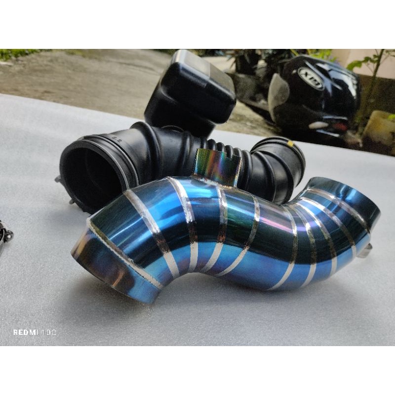 Jual pipa box filter kijang innova bensin variasi blue stainless ...